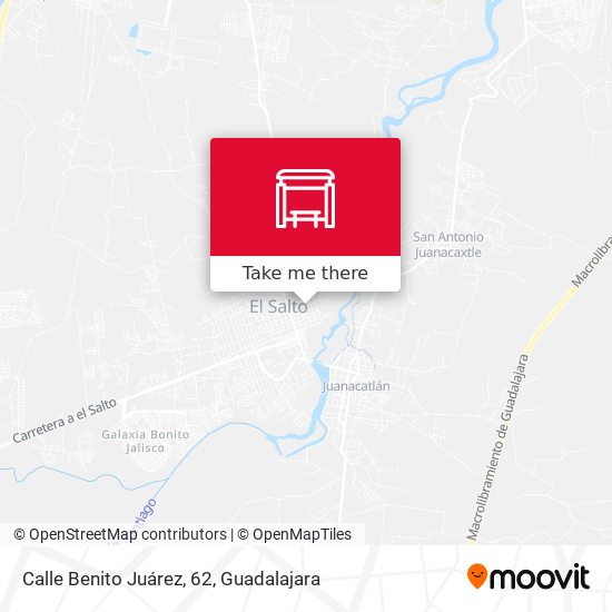 Mapa de Calle Benito Juárez, 62