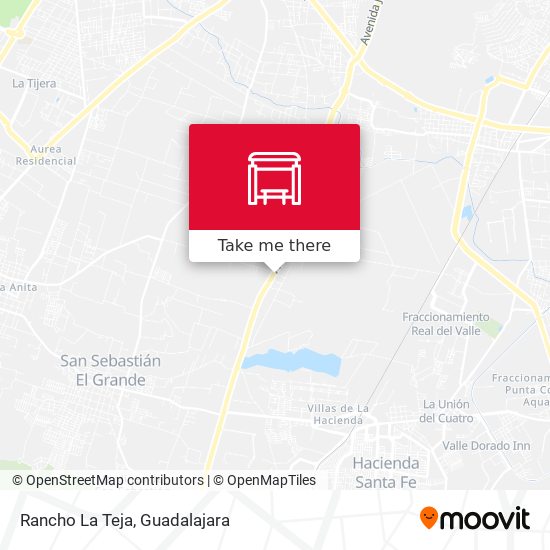 Mapa de Rancho La Teja