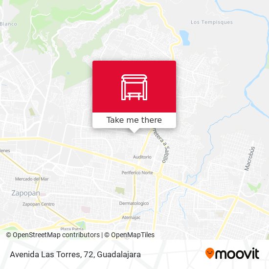 Mapa de Avenida Las Torres, 72