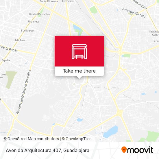 Avenida Arquitectura 407 map