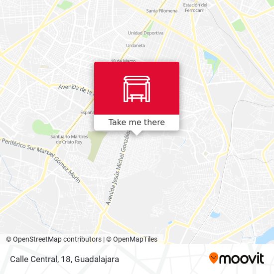 Mapa de Calle Central, 18
