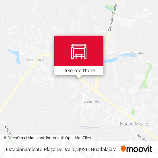 Mapa de Estacionamiento Plaza Del Valle, 8920