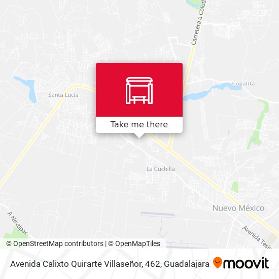 Avenida Calixto Quirarte Villaseñor, 462 map