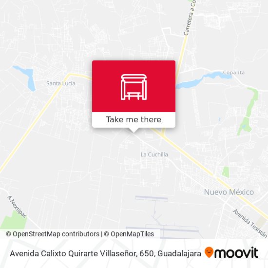 Mapa de Avenida Calixto Quirarte Villaseñor, 650