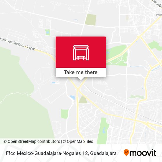 Ffcc México-Guadalajara-Nogales 12 map