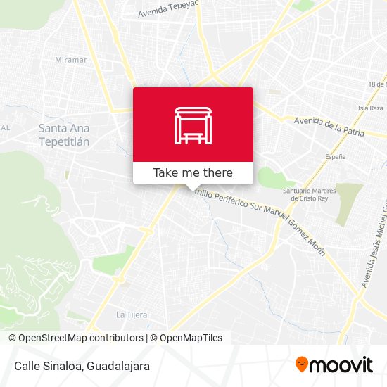 Calle Sinaloa map