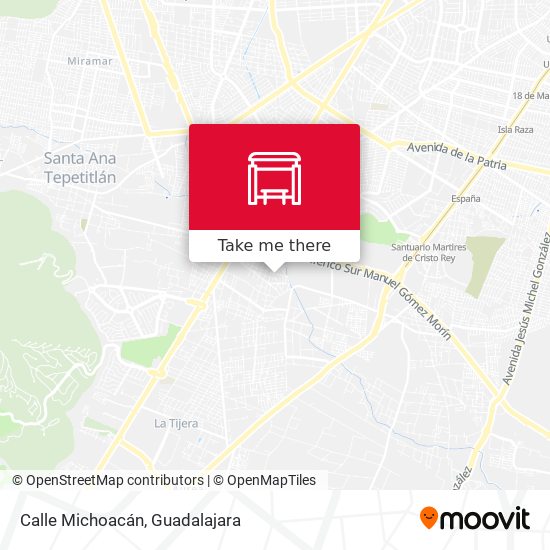 Calle Michoacán map