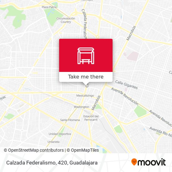 Mapa de Calzada Federalismo, 420