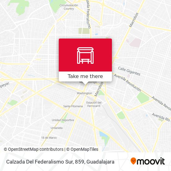 Calzada Del Federalismo Sur, 859 map