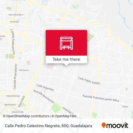 Calle Pedro Celestino Negrete, 800 map