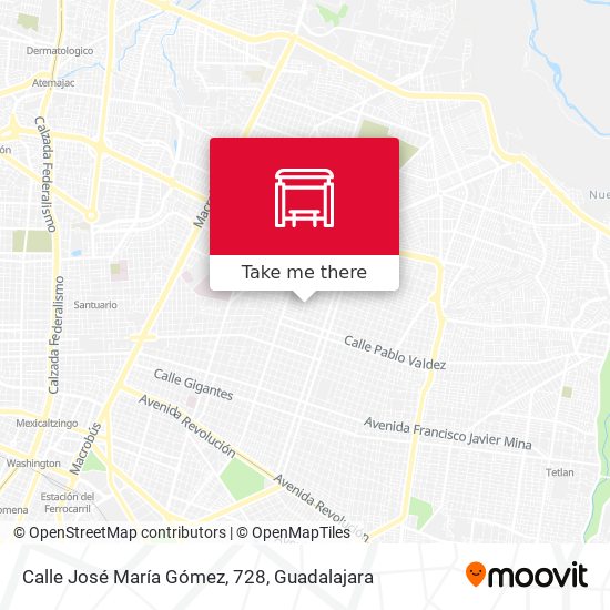 Mapa de Calle José María Gómez, 728