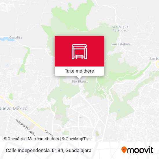 Calle Independencia, 6184 map
