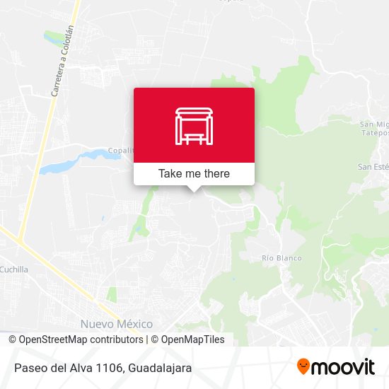 Paseo del Alva 1106 map