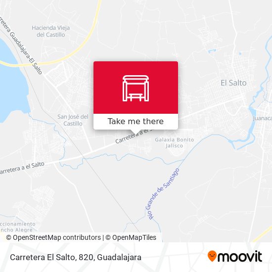 Mapa de Carretera El Salto, 820