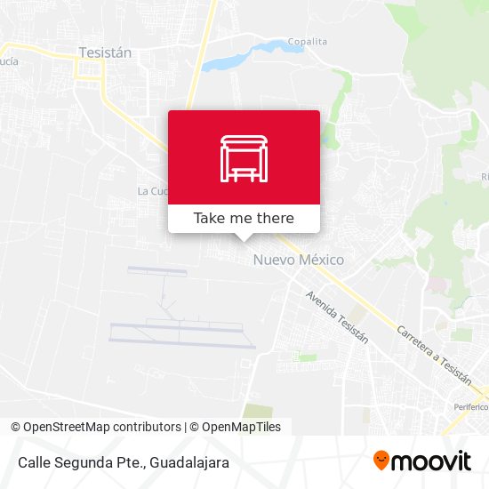 Mapa de Calle Segunda Pte.