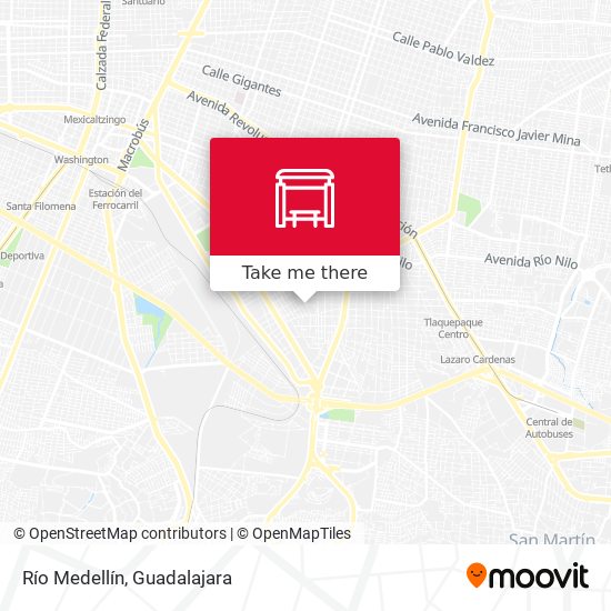 Río Medellín map