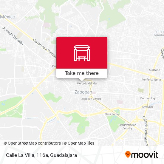 Mapa de Calle La Villa, 116a