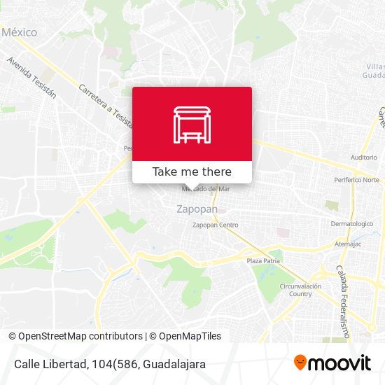 Mapa de Calle Libertad, 104