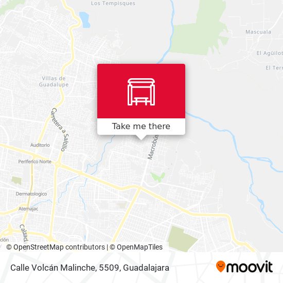 Mapa de Calle Volcán Malinche, 5509