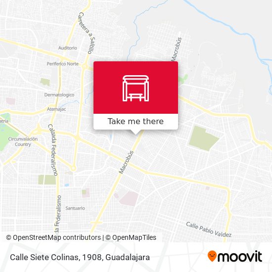 Mapa de Calle Siete Colinas, 1908