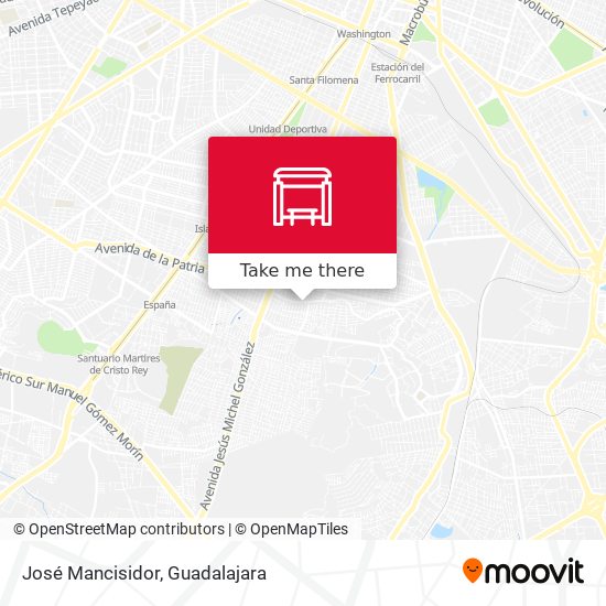 José Mancisidor map
