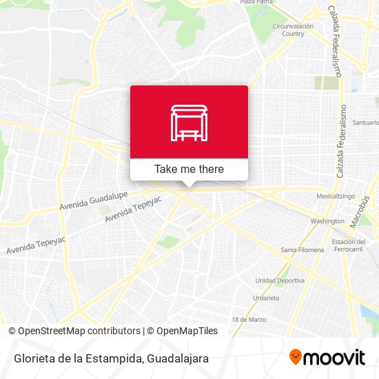 Glorieta de la Estampida map