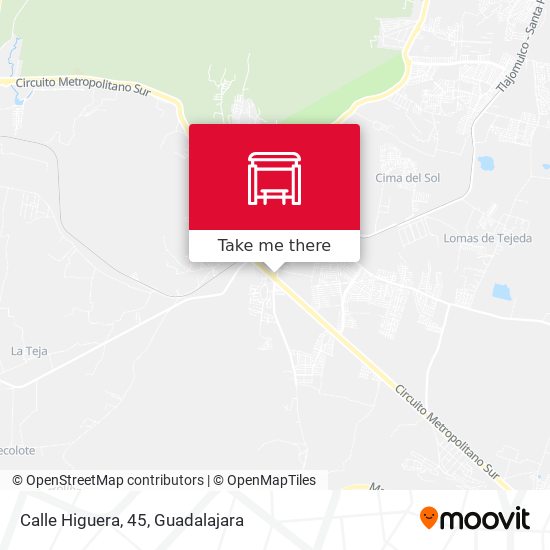 Mapa de Calle Higuera, 45