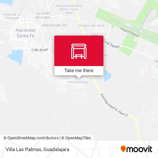 Villa Las Palmas map