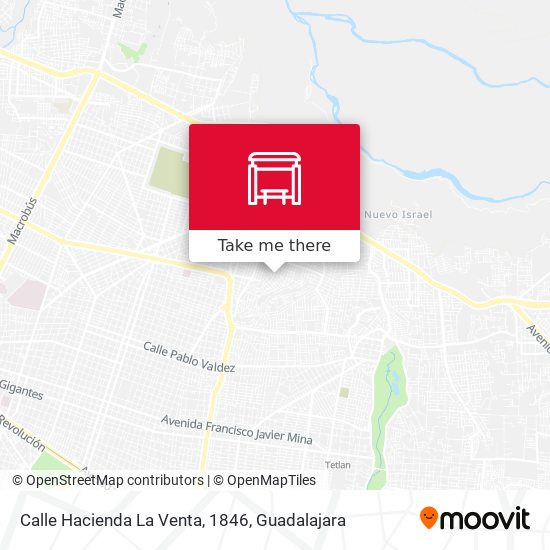 Calle Hacienda La Venta, 1846 map