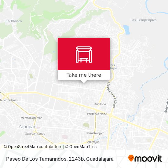 Mapa de Paseo De Los Tamarindos, 2243b