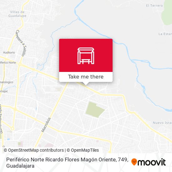 Mapa de Periférico Norte Ricardo Flores Magón Oriente, 749