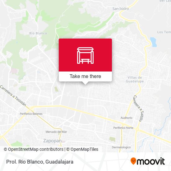 Mapa de Prol. Río Blanco