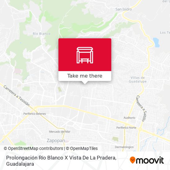 Prolongación Río Blanco X Vista De La Pradera map