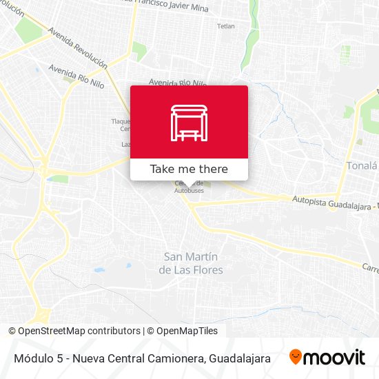 Módulo 5 - Nueva Central Camionera map