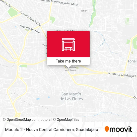 Mapa de Módulo 2 - Nueva Central Camionera