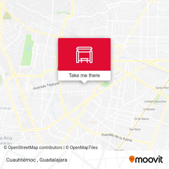 Cuauhtémoc map