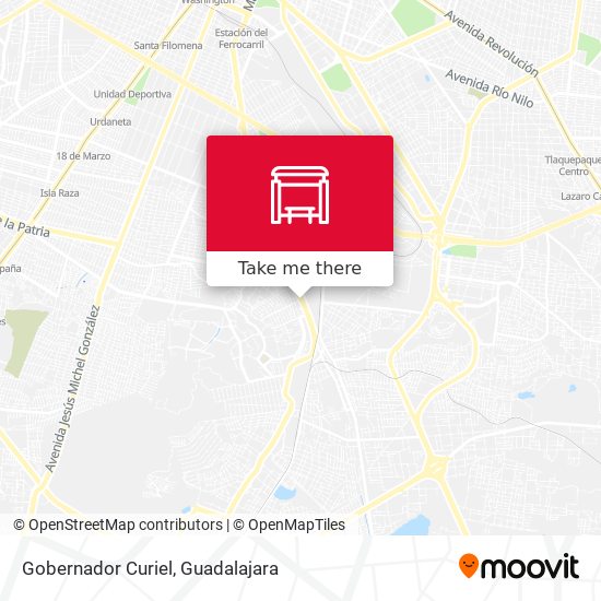 Mapa de Gobernador Curiel