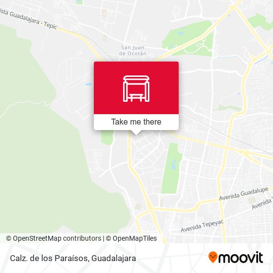 Mapa de Calz. de los Paraísos