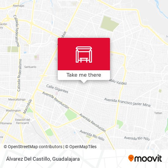 Mapa de Álvarez Del Castillo