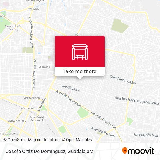 Josefa Ortiz De Domínguez map