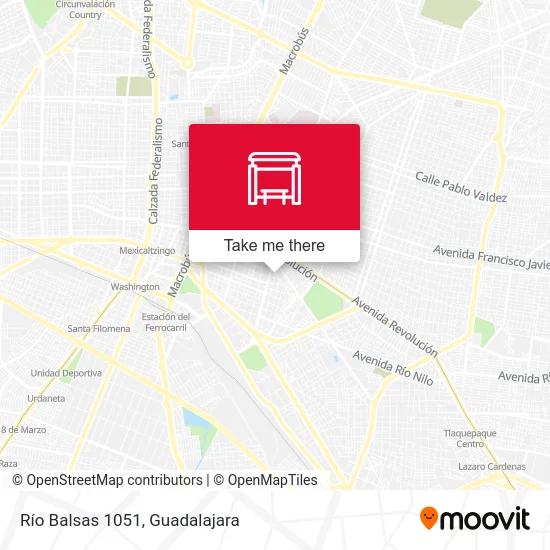 Río Balsas 1051 map