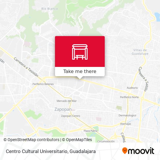 Centro Cultural Universitario map