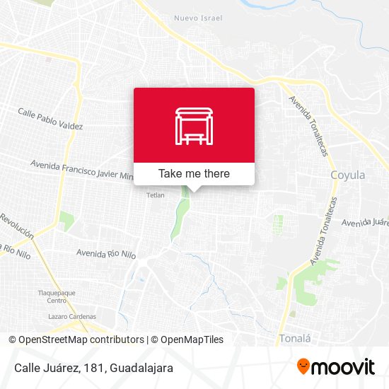 Mapa de Calle Juárez, 181