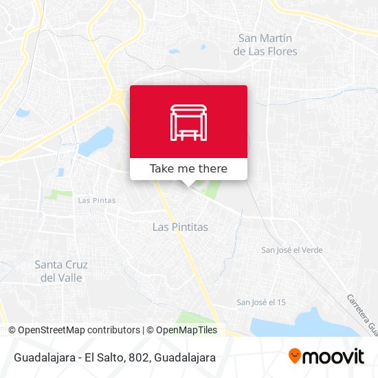 Guadalajara - El Salto, 802 map