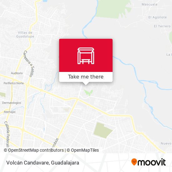 Volcán Candavare map