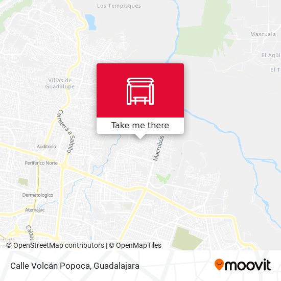 Mapa de Calle Volcán Popoca