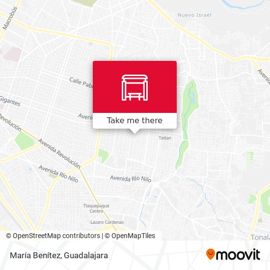 María Benítez map