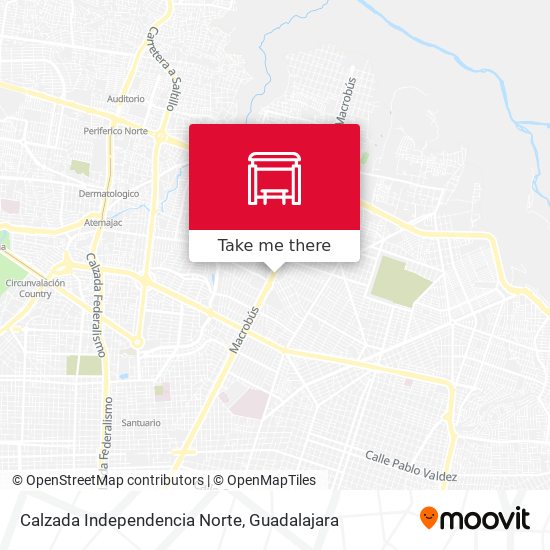 Calzada Independencia Norte map