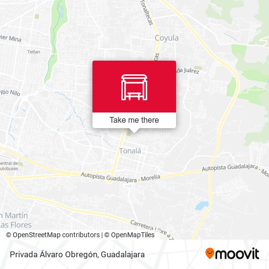 Privada Álvaro Obregón map