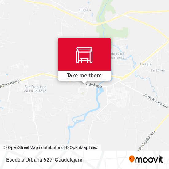 Mapa de Escuela Urbana 627